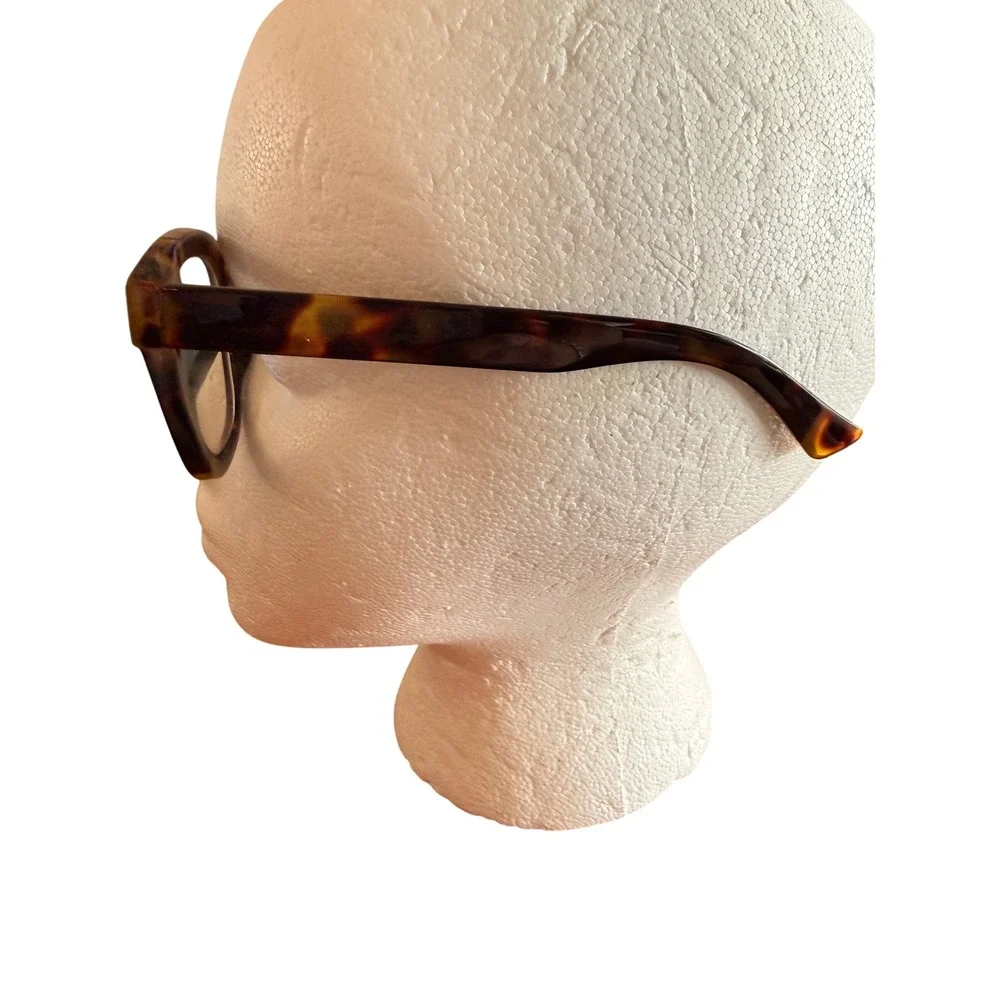 Retro 90's Madison Avenue Square Tortoise Shell Blue Light‎ Fashion Glasses